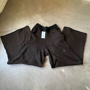 WeWoreWhat Piped Wide Leg Sweater Pants